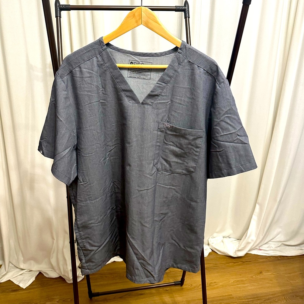 Figs Men's Scrubs Set, Grey, Size XXL